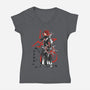 The Flurry Of Dancing Flames-womens v-neck tee-DrMonekers