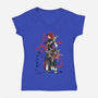 The Flurry Of Dancing Flames-womens v-neck tee-DrMonekers