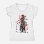 The Flurry Of Dancing Flames-womens v-neck tee-DrMonekers