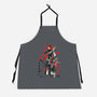 The Flurry Of Dancing Flames-unisex kitchen apron-DrMonekers