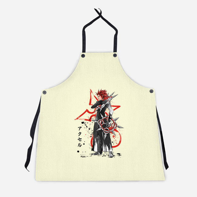 The Flurry Of Dancing Flames-unisex kitchen apron-DrMonekers