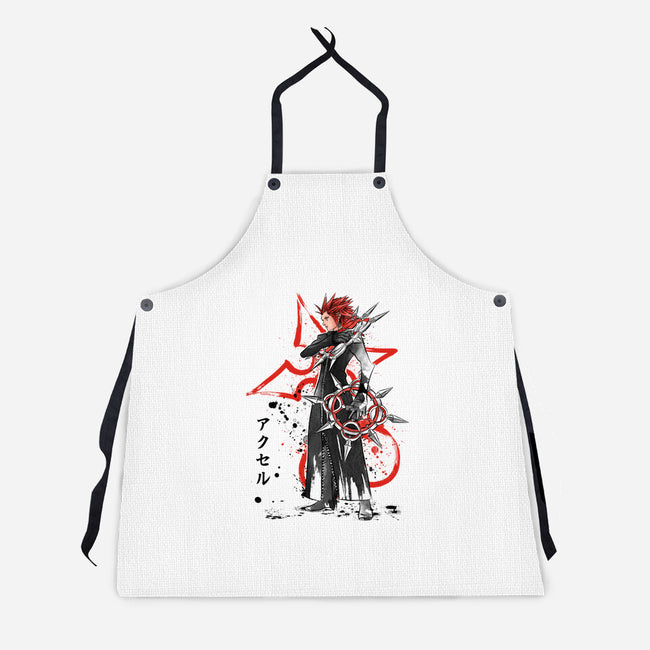 The Flurry Of Dancing Flames-unisex kitchen apron-DrMonekers