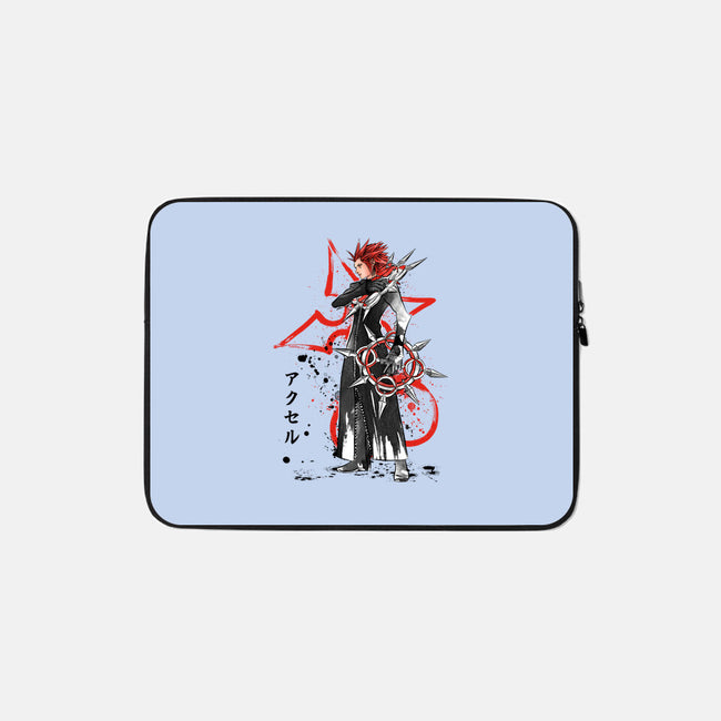 The Flurry Of Dancing Flames-none zippered laptop sleeve-DrMonekers