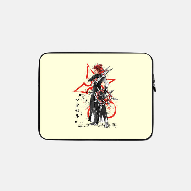 The Flurry Of Dancing Flames-none zippered laptop sleeve-DrMonekers