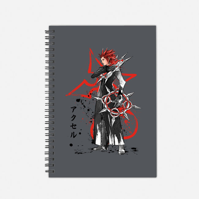 The Flurry Of Dancing Flames-none dot grid notebook-DrMonekers