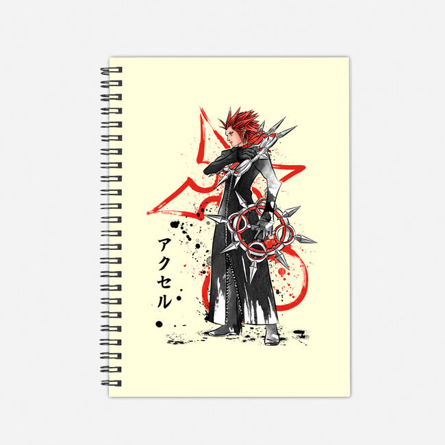 The Flurry Of Dancing Flames-none dot grid notebook-DrMonekers