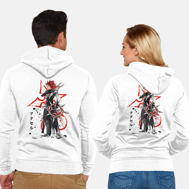 The Flurry Of Dancing Flames-unisex zip-up sweatshirt-DrMonekers
