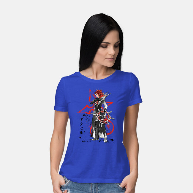 The Flurry Of Dancing Flames-womens basic tee-DrMonekers