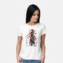 The Flurry Of Dancing Flames-womens basic tee-DrMonekers
