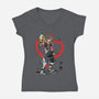 Wielder Of The Keyblade-womens v-neck tee-DrMonekers