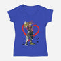 Wielder Of The Keyblade-womens v-neck tee-DrMonekers