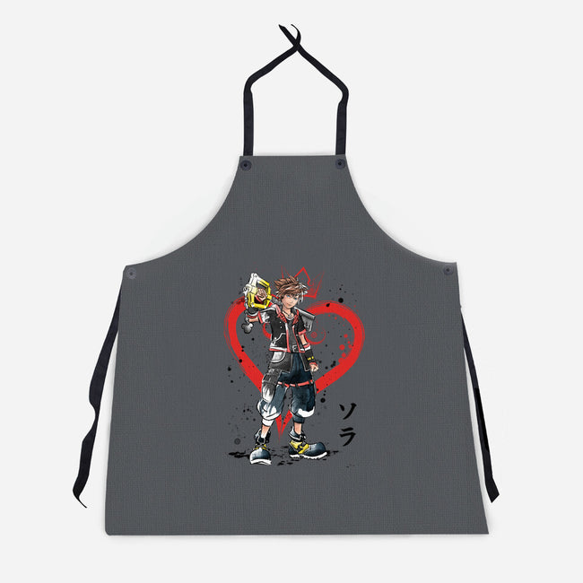 Wielder Of The Keyblade-unisex kitchen apron-DrMonekers