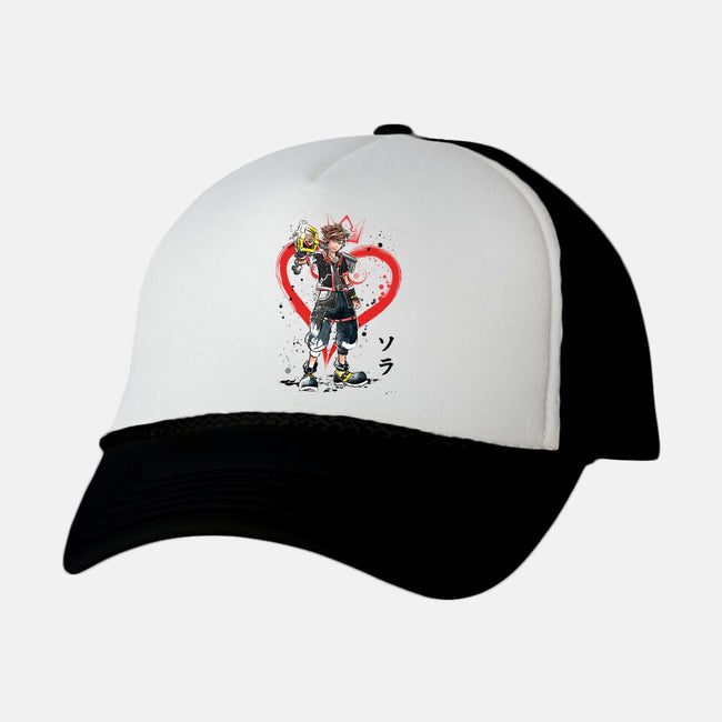 Wielder Of The Keyblade-unisex trucker hat-DrMonekers