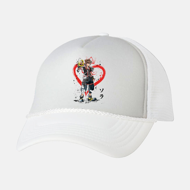 Wielder Of The Keyblade-unisex trucker hat-DrMonekers