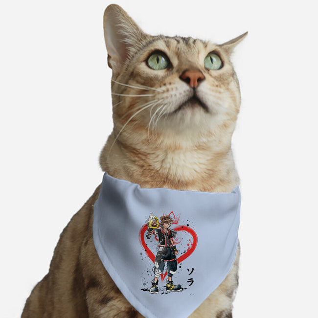 Wielder Of The Keyblade-cat adjustable pet collar-DrMonekers