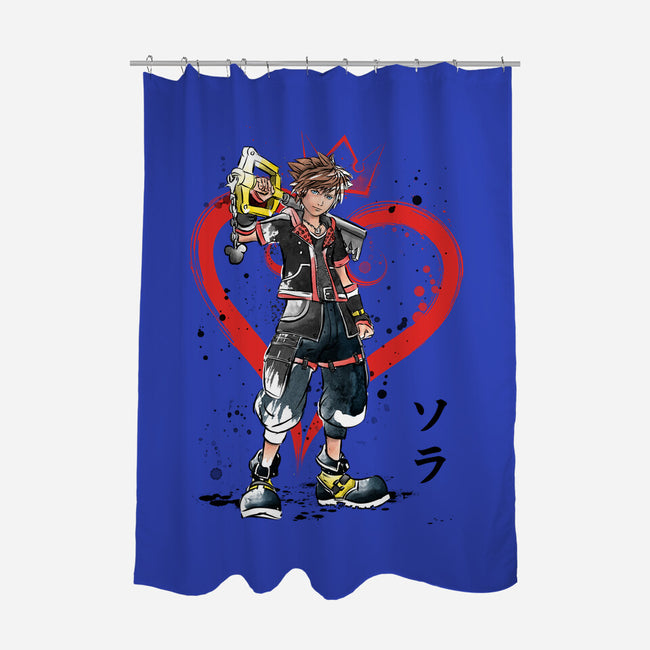 Wielder Of The Keyblade-none polyester shower curtain-DrMonekers