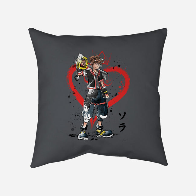 Wielder Of The Keyblade-none removable cover w insert throw pillow-DrMonekers