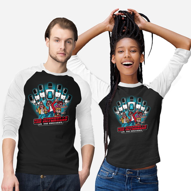 Family Vs. Machines-unisex baseball tee-jasesa