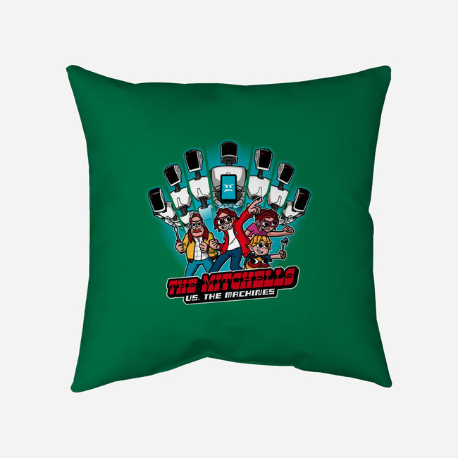 Family Vs. Machines-none removable cover w insert throw pillow-jasesa