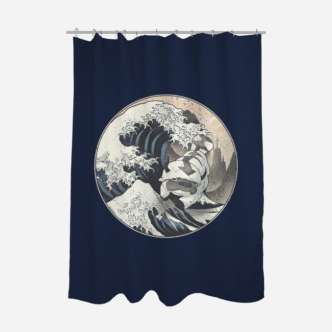 The Great Air Bison-none polyester shower curtain-fanfreak1