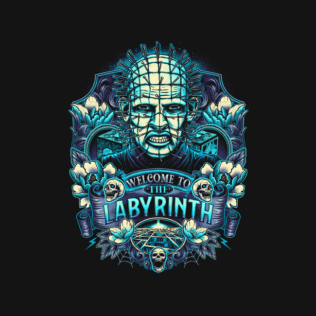 Welcome To The Labyrinth-baby basic onesie-glitchygorilla