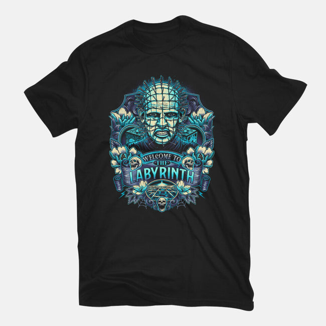 Welcome To The Labyrinth-womens basic tee-glitchygorilla