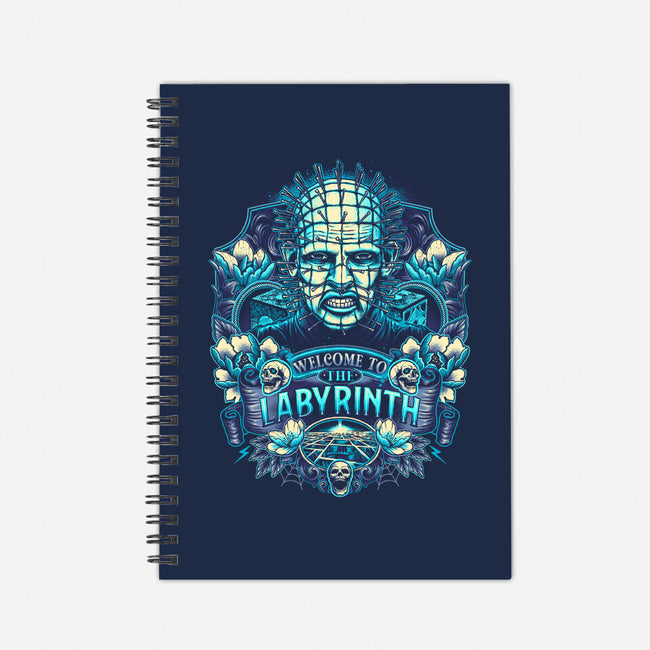 Welcome To The Labyrinth-none dot grid notebook-glitchygorilla