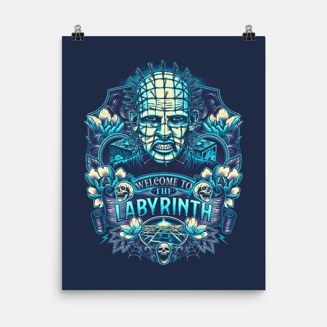 Welcome To The Labyrinth-none matte poster-glitchygorilla