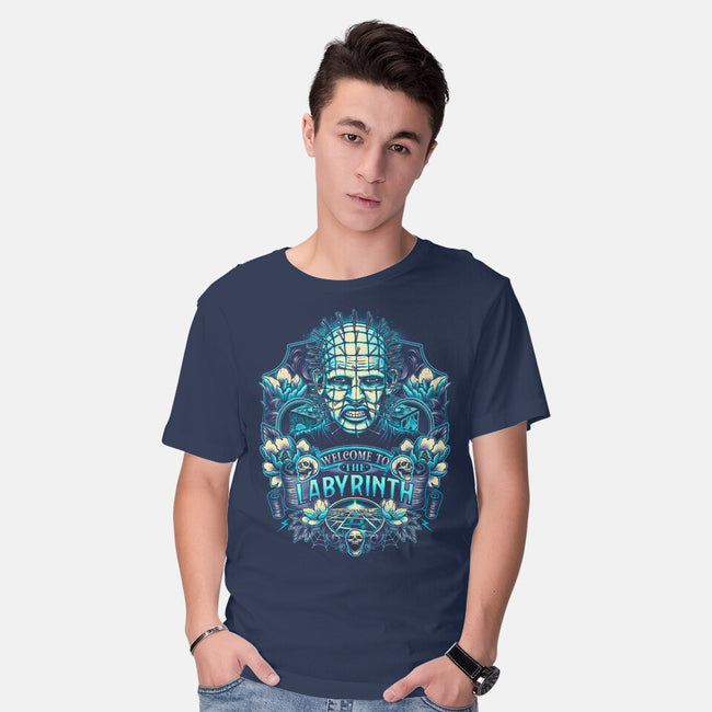 Welcome To The Labyrinth-mens basic tee-glitchygorilla