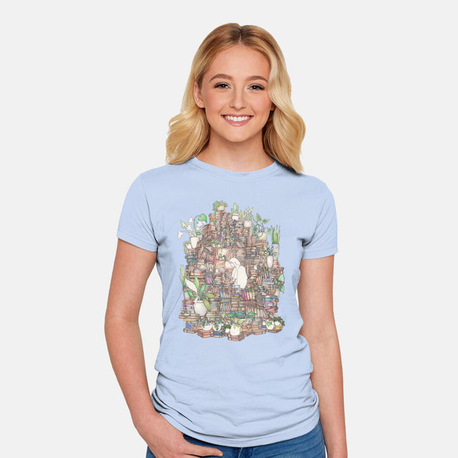Safe Space-womens fitted tee-Disha Lu
