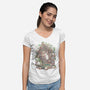 Safe Space-womens v-neck tee-Disha Lu