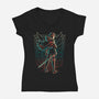 Strongest Soldier-womens v-neck tee-Andriu