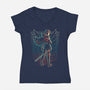 Strongest Soldier-womens v-neck tee-Andriu