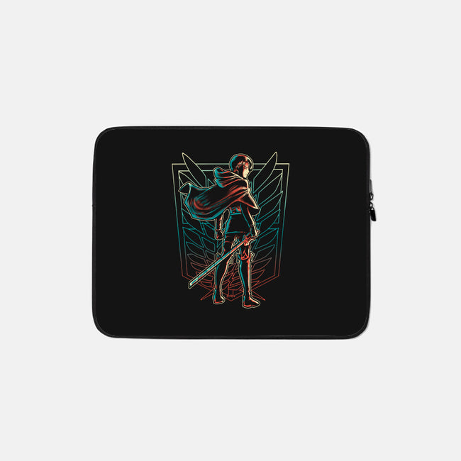 Strongest Soldier-none zippered laptop sleeve-Andriu