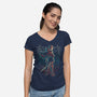 Strongest Soldier-womens v-neck tee-Andriu