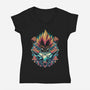 The Proud Prince-womens v-neck tee-glitchygorilla