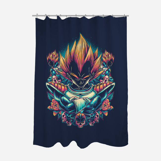 The Proud Prince-none polyester shower curtain-glitchygorilla