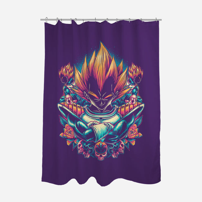 The Proud Prince-none polyester shower curtain-glitchygorilla