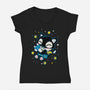 Treasure-womens v-neck tee-Domii