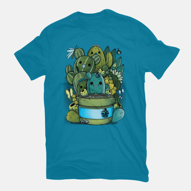 Cactus Succulents-womens fitted tee-Vallina84