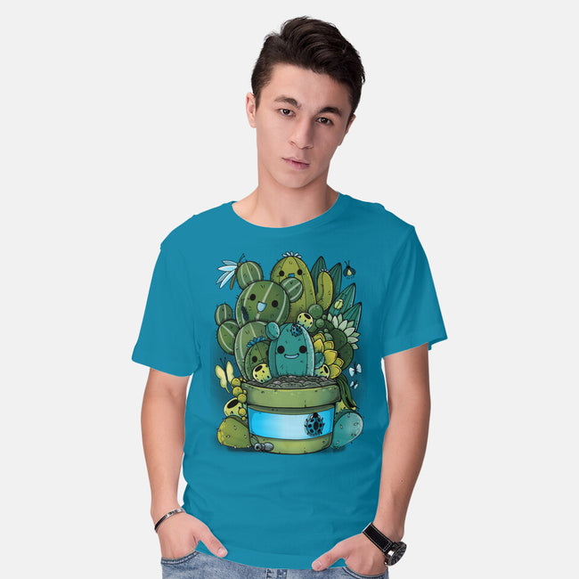 Cactus Succulents-mens basic tee-Vallina84