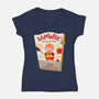 Samwise Fries-womens v-neck tee-hbdesign