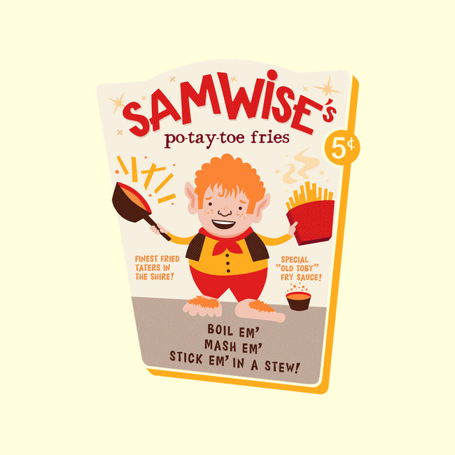 Samwise Fries-none removable cover w insert throw pillow-hbdesign
