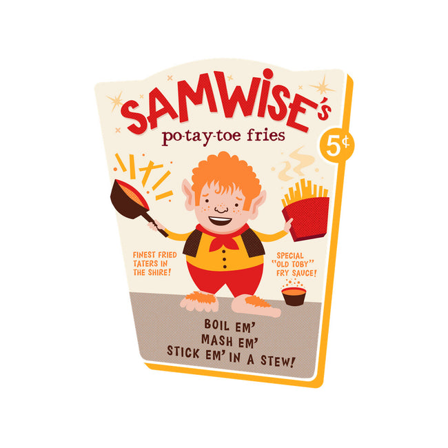 Samwise Fries-none stretched canvas-hbdesign