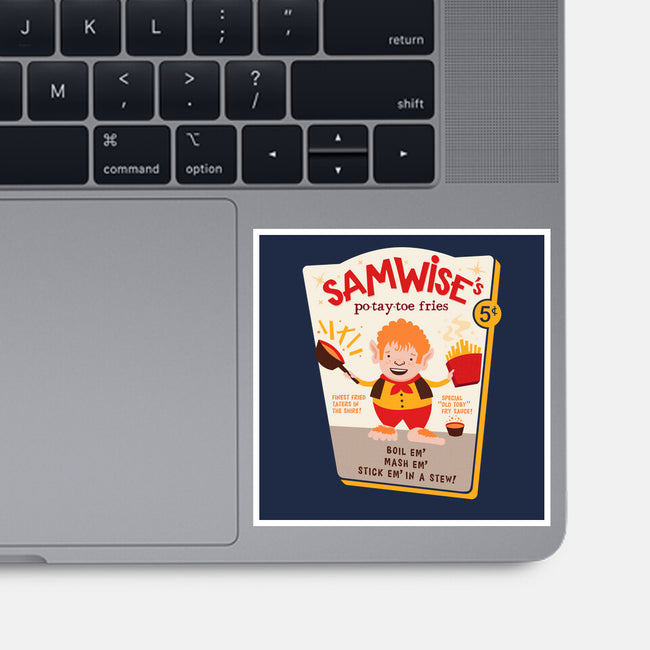 Samwise Fries-none glossy sticker-hbdesign