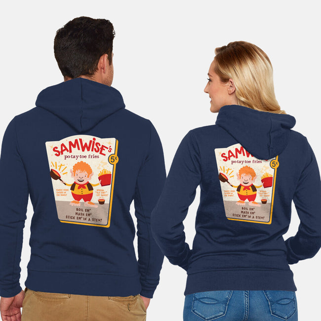 Samwise Fries-unisex zip-up sweatshirt-hbdesign
