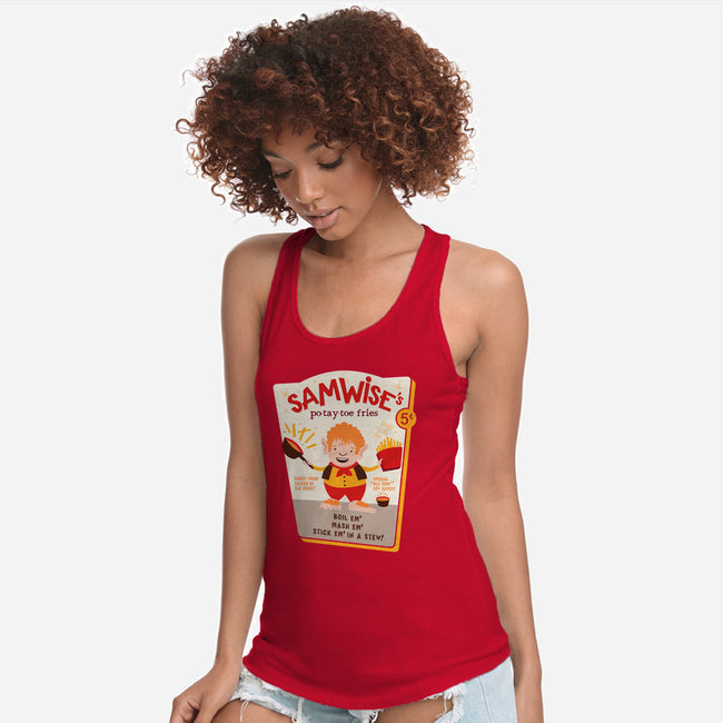Samwise Fries-womens racerback tank-hbdesign