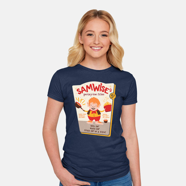 Samwise Fries-womens fitted tee-hbdesign