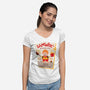 Samwise Fries-womens v-neck tee-hbdesign