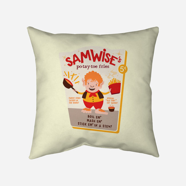 Samwise Fries-none removable cover w insert throw pillow-hbdesign